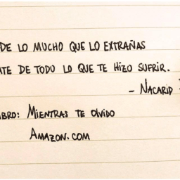 Una autora con sentimiento…